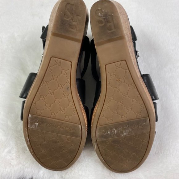 Franco Sarto MONTY Cork Wedge Sandals, size 9.5M LIKE NEW - Picture 9 of 11